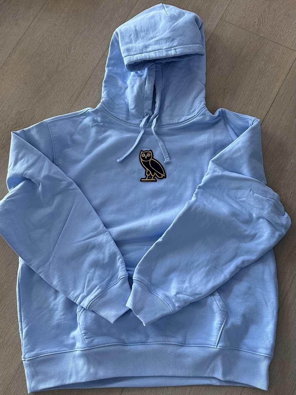 Men’s October’s Very Own OVO powder blue classic owl hoodie XL